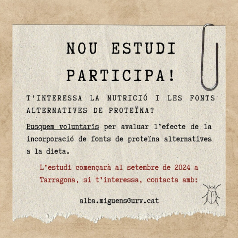 Busqueda participants per nou estudi!
